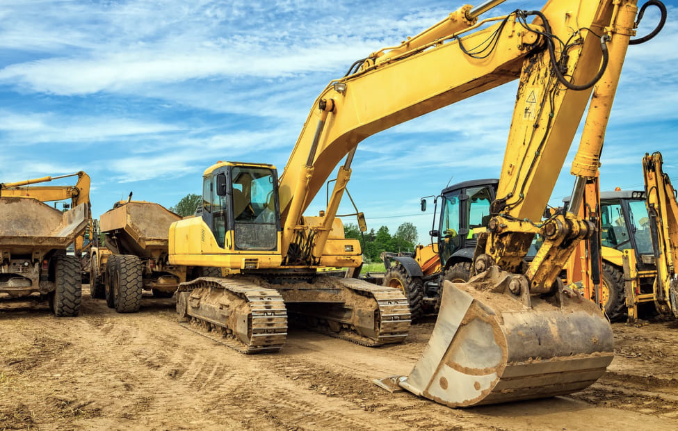 Экскаватор на объекте